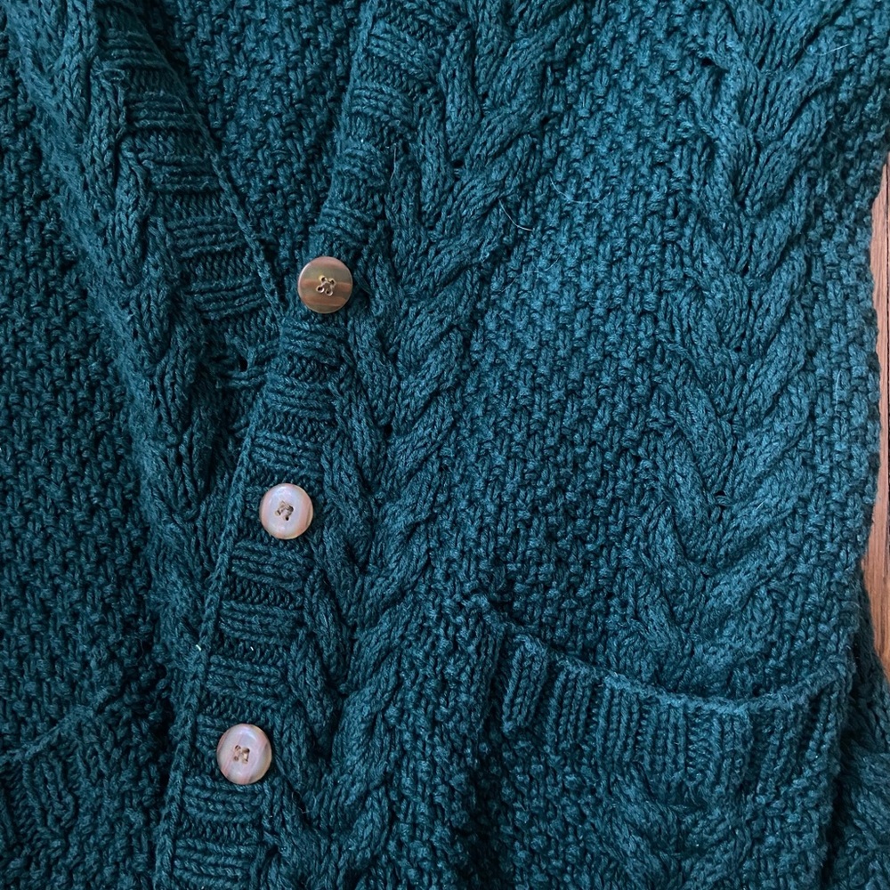 Forest green Express Cableknit Sweater
